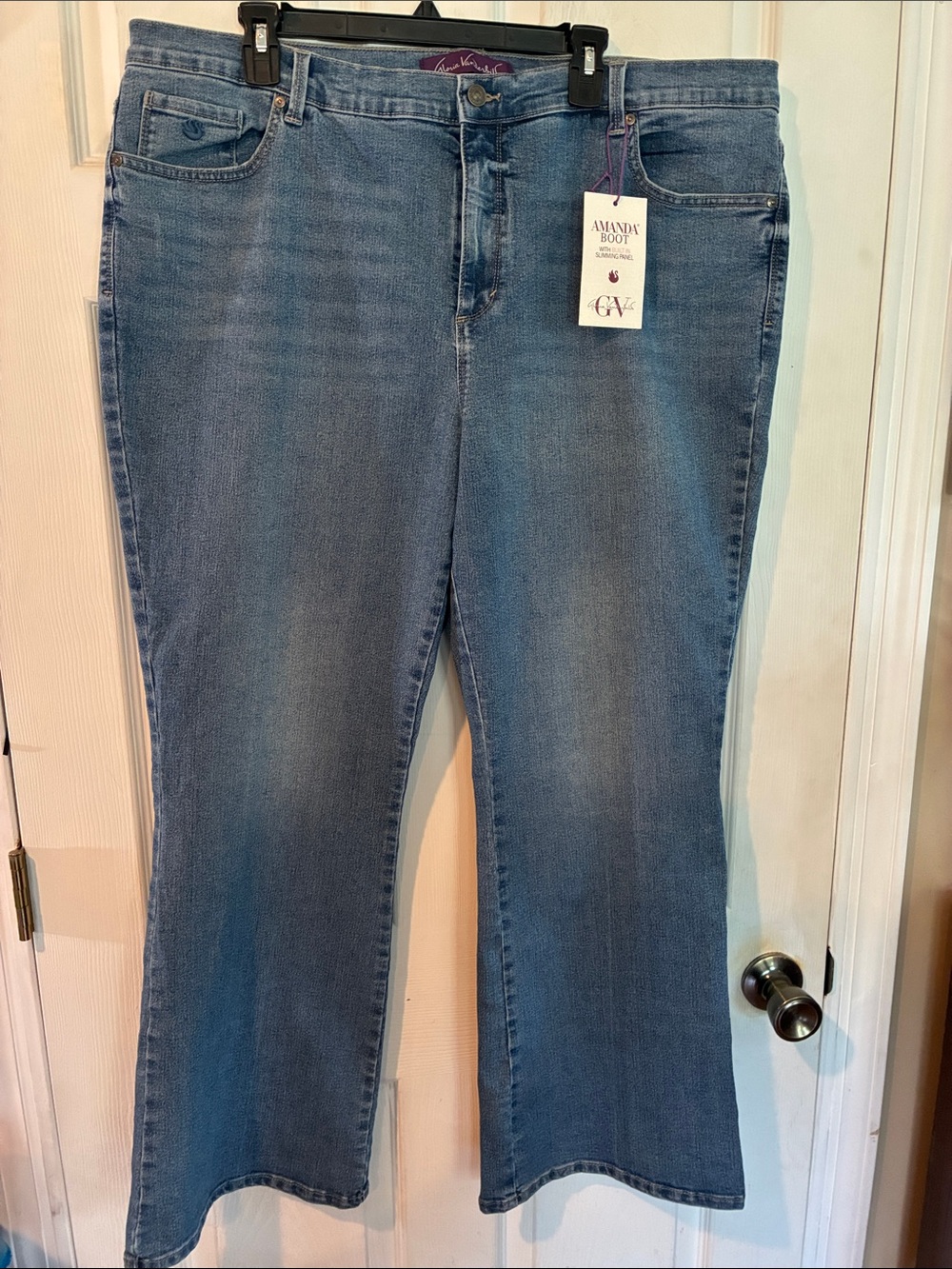 Gloria Vanderbilt Size 20 W Light Blue Womens Bootcut Jeans NWT